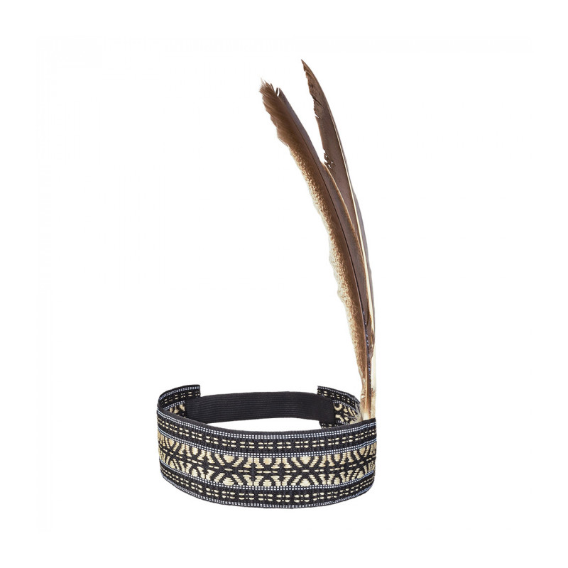 Indická čelenka s prirodzeným vzhľadom